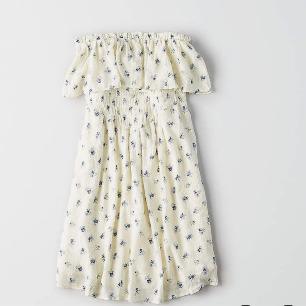 American Eagle Floral Tube Mini-Dress